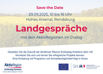 Terminankündigung Landgespräche 29.09.2025